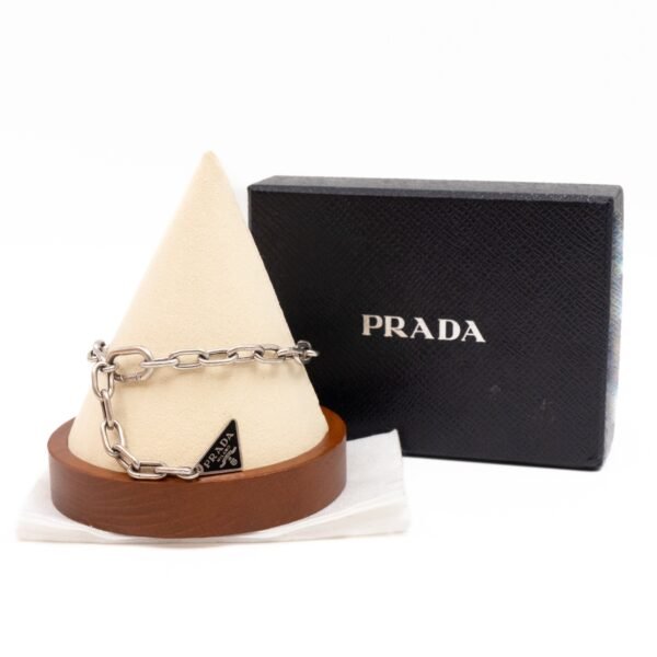 Triangle Charm Logo Bracelet 925 Silver