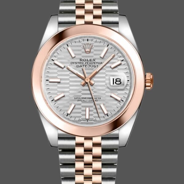 Rolex Datejust 126301 Rose Gold Chocolate Brown Index Dial 41MM Mens Replica Watch