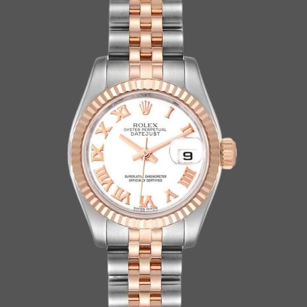 Rolex Datejust 179171 White MOP Diamond Dial Fluted Bezel 26MM Lady Replica Watch