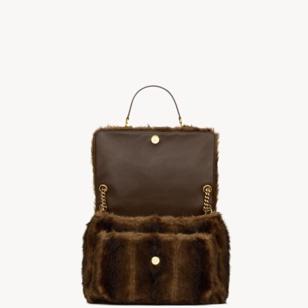 YSL Niki Large in Shearling