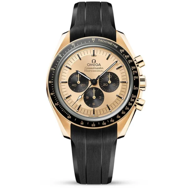 OMEGA Speedmaster Moonwatch 18ct Moonshine Gold Dial Bracelet Watch