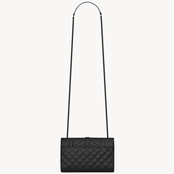 YSL Envelope Small in Quilted Grain De Poudre Embossed Leather