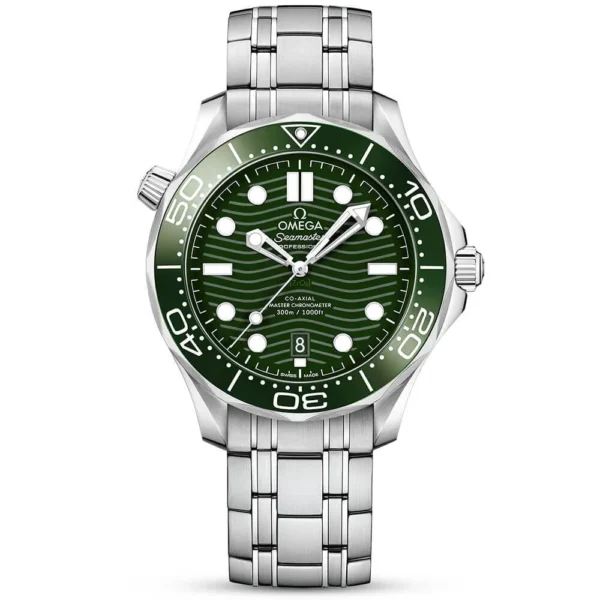 OMEGA Seamaster Diver 300m 42mm Green Dial Men’s Rubber Strap Watch