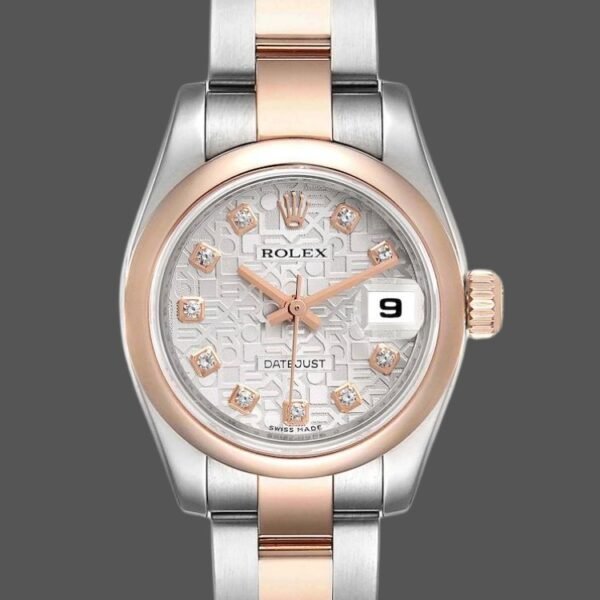 Rolex Datejust 179161 Stainless Steel and Everose Gold Pink Roman Dial 26MM Lady Replica Watch