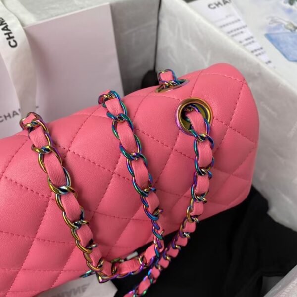 Chanel Small Classic Handbag Gradient Metal