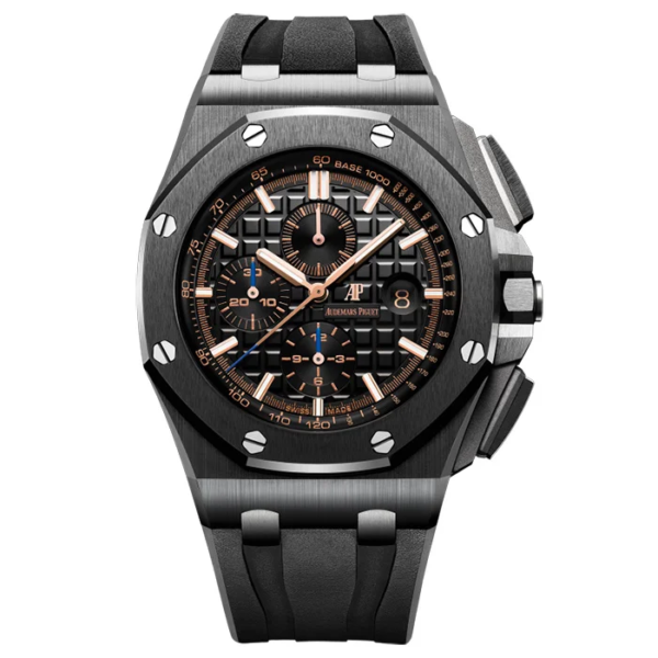 AUdemars Piguet Royal Oak Offshore Chronograph Panda dial Ceramic Bezel on Black Rubber Strap 44mm Super Clone