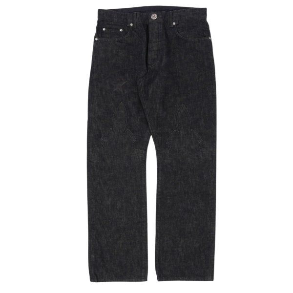 'Star Patch' Fleur Jeans "Black" CHRM0113