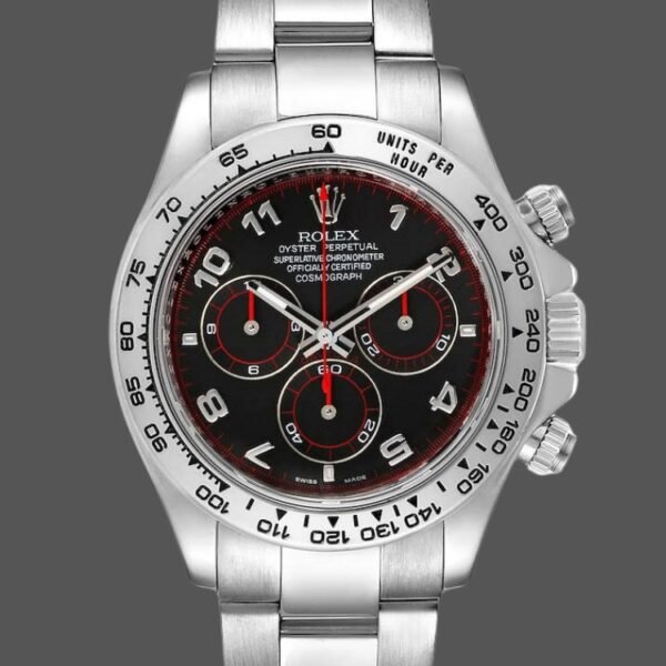 Rolex Cosmograph Daytona 116509 Black Dial White Gold 40MM Mens Replica Watch
