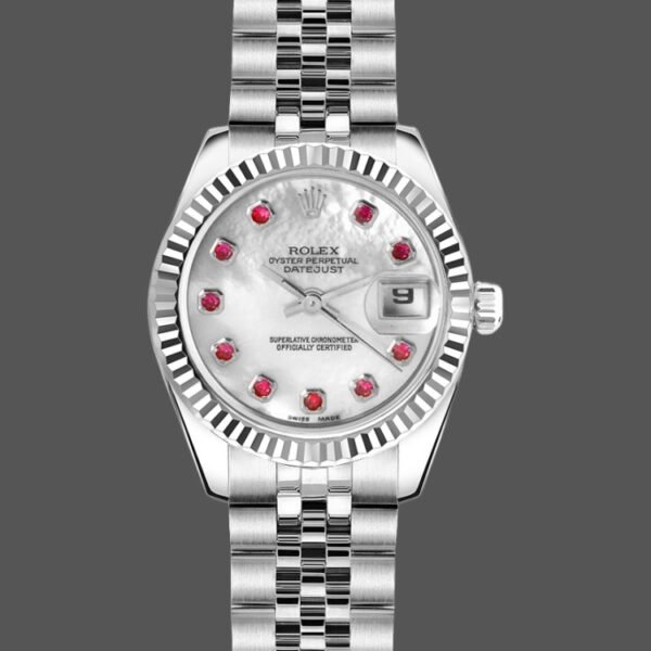 Rolex Datejust 179174 Mother of Pearl White Dial 26MM Lady Replica Watch
