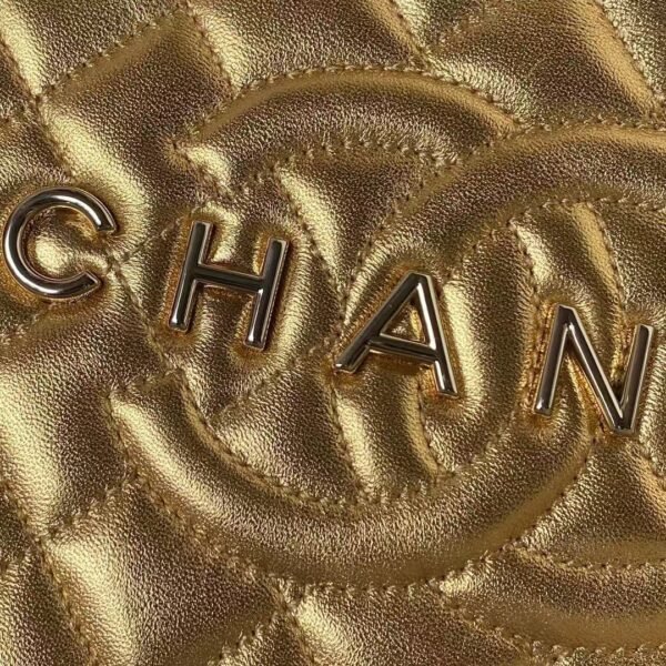 Chanel 24C AS4579 Star Bag Metallic Gold Lambskin Gold Hardware