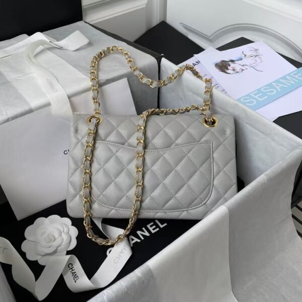 Chanel Small Classic Handbag Caviar Gold Hardware