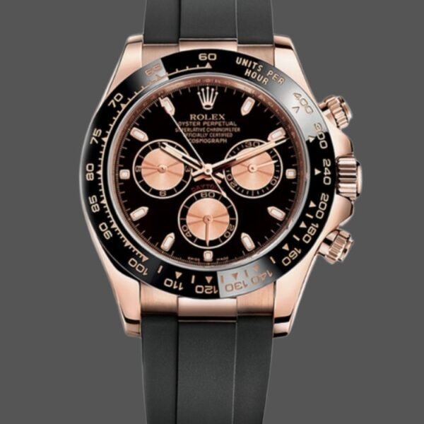 Rolex Cosmograph Daytona 116515LN Leather strap Pink Dial 40mm Mens Replica Watch