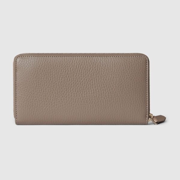 GG Marmont Pink Interior Zip Around Wallet