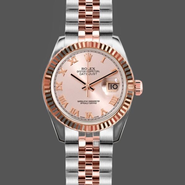 Rolex Datejust 179171 Pink Jubilee Dial Fluted Bezel 26MM Lady Replica Watch