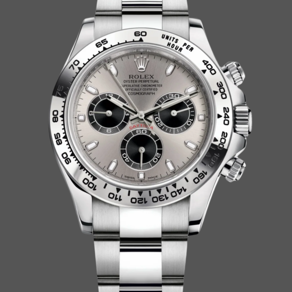 Rolex Cosmograph Daytona 116509 White Arabic Dial White Gold 40MM Mens Replica Watch
