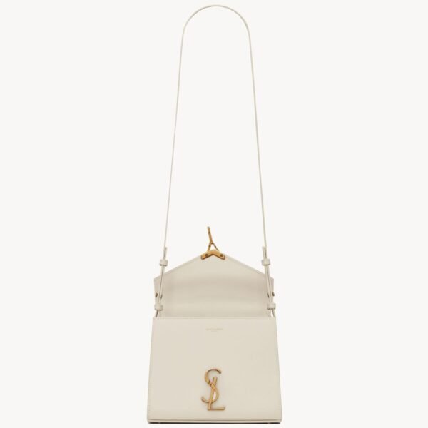 Cassandra Mini Top Handle Bag In Grain De Poudre Embossed Leather