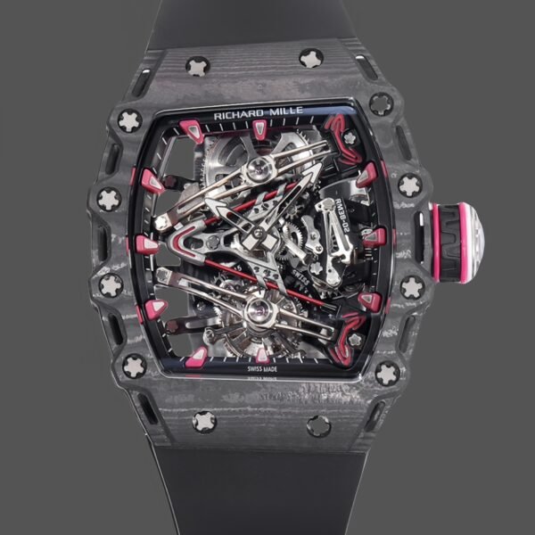 Richard Mille RM 38 02 Bubba Watson Tourbillon Pink Rubber Strap