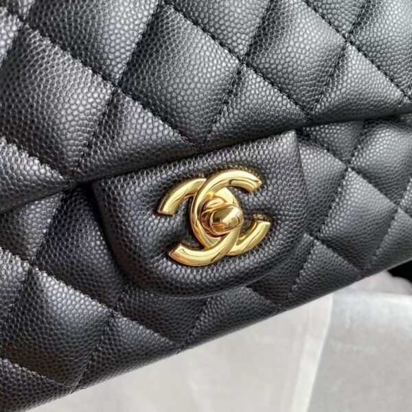 Chanel Classic 11.12 Handbag Caviar Gold Hardware