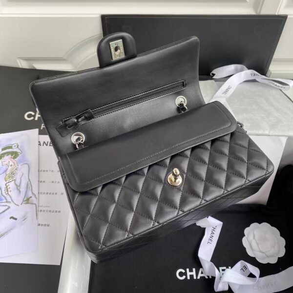Chanel Classic 11.12 Handbag Silver Hardware