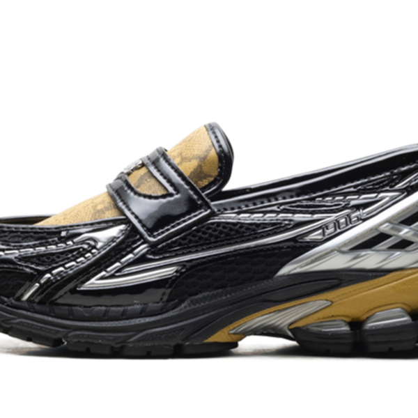 1906L "GANNI - Black Fall Leaf Snakeskin" U1906LGA