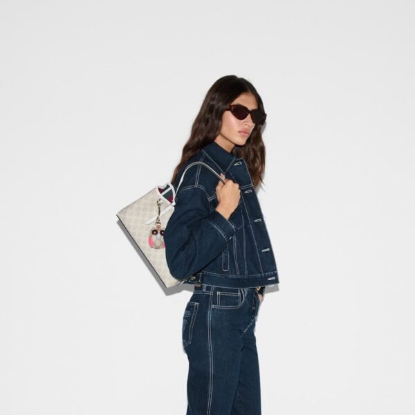 GG Emblem Small Tote Bag