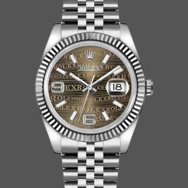 Rolex Datejust 116234 Waves Bronze Diamond Dial 36mm Unisex Replica Watch