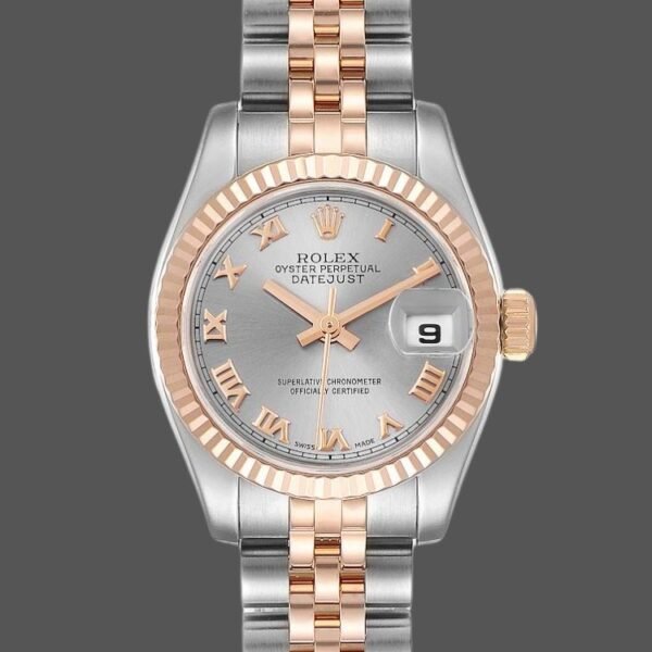 Rolex Datejust 179171 Pink Dial Fluted Bezel 26MM Lady Replica Watch