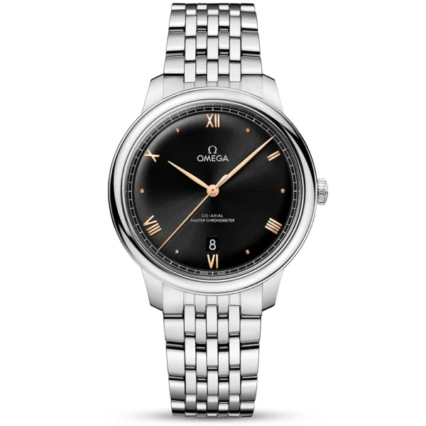 OMEGA De Ville Prestige 40mm 18ct Yellow Gold Silver Dial Men’s Strap Watch