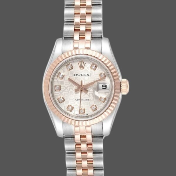 Rolex Datejust 179171 White Dial Fluted Bezel 26MM Lady Replica Watch