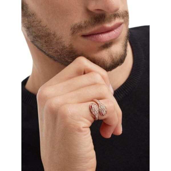 Serpenti Seduttori gilded snake ring