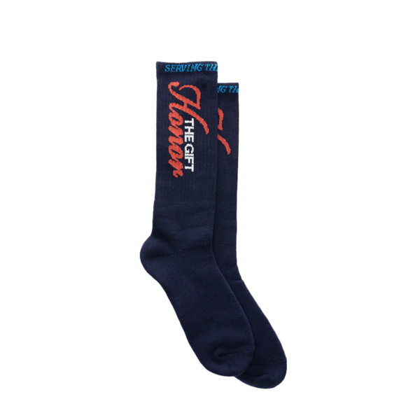 1988 Ribbed Crew Socks "Navy" HTG250187
