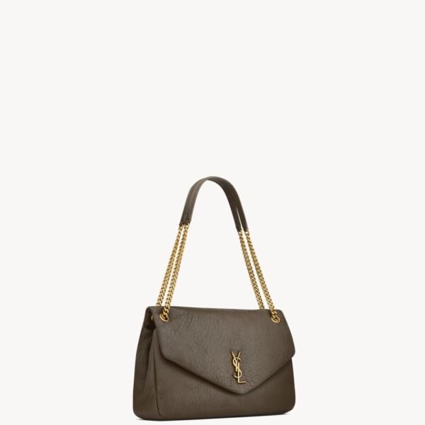 YSL Calypso Large in Grained Lambskin