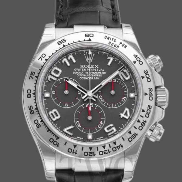 Rolex Cosmograph Daytona 116518LN White Dial Black Rubber Strap 40mm Mens Replica Watch