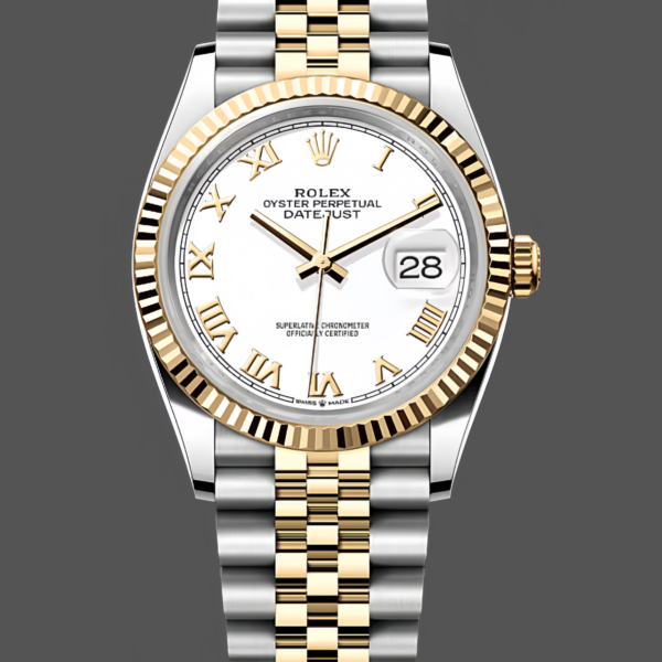 Rolex Datejust 126234 0029 Silver Diamond Roman Dial 36MM Women’s Watch
