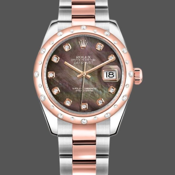 Rolex Datejust 178275 Rose Gold Pink Roman Dial 31mm Lady Replica Watch