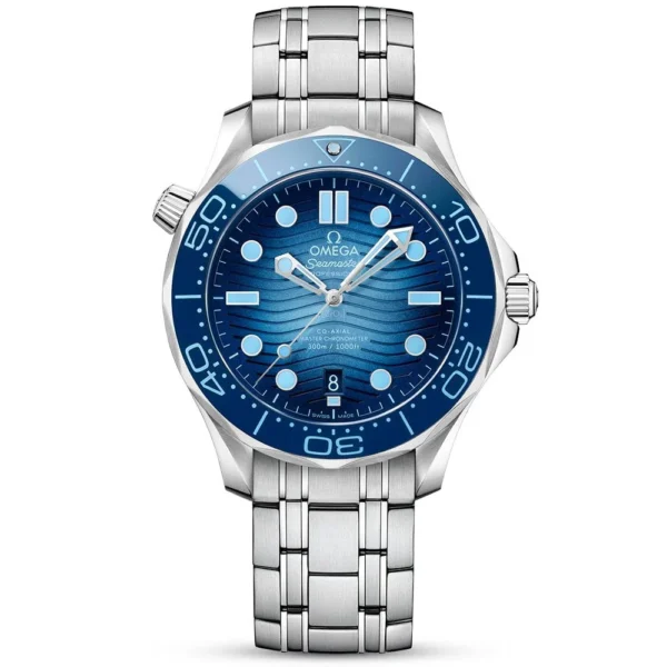 OMEGA Seamaster Diver 300m 42mm Summer Blue Dial Rubber Strap Watch