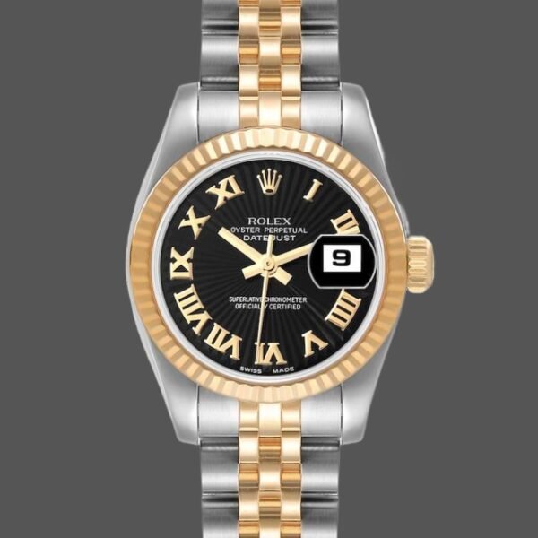 Rolex Datejust 179173 White Arabic Numerals Dial Fluted Bezel 26MM Lady Replica Watch