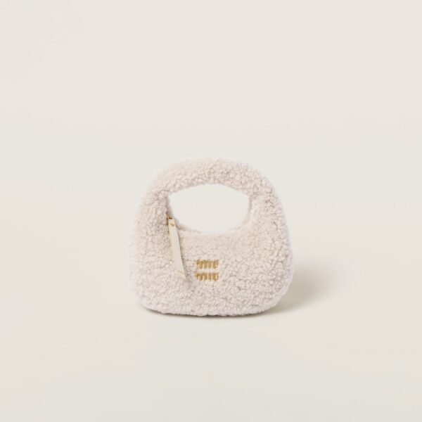 Wander shearling hobo bag
