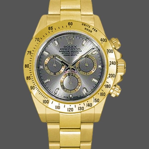 Rolex Cosmograph Daytona 116528 White Diamond Dial 40MM Mens Replica Watch