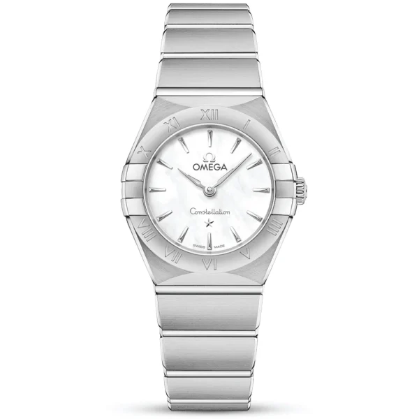 OMEGA Constellation 25mm White Mother of Pearl Diamond Dial Watch