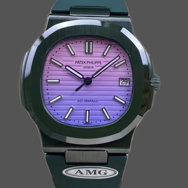 Patek Philippe Nautilus Green Rubber White Dial 5711 40MM Watch