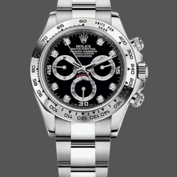 Rolex Cosmograph Daytona 116509 Black Arabic Dial White Gold 40MM Mens Replica Watch