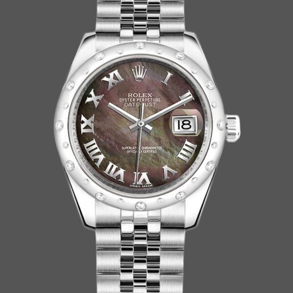 Rolex Datejust 178344 Blue Roman Dial Jubilee Bracelet 31MM Lady Replica Watch