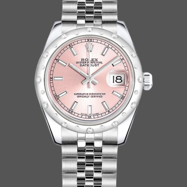 Rolex Datejust 178344 Mother of Pearl White Dial Diamond 31MM Lady Replica Watch