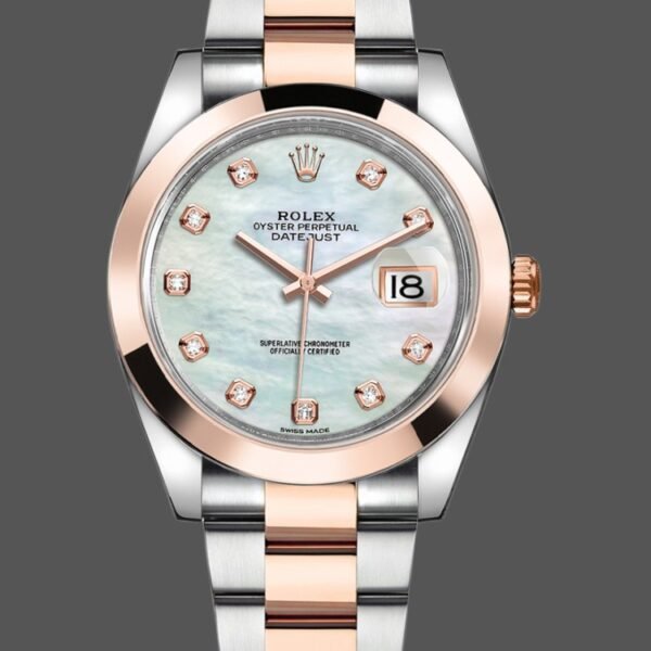 Rolex Datejust 126301 White Mother of Pearl Diamond Dial 41MM Mens Replica Watch