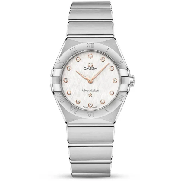 OMEGA Constellation 28mm White Mother of Pearl Ladies Watch