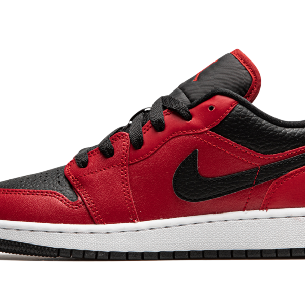 Air Jordan 1 Low GS "Black Pebbled" 553560 605