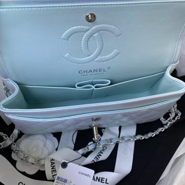 Chanel Small Classic Handbag Gradient Metal