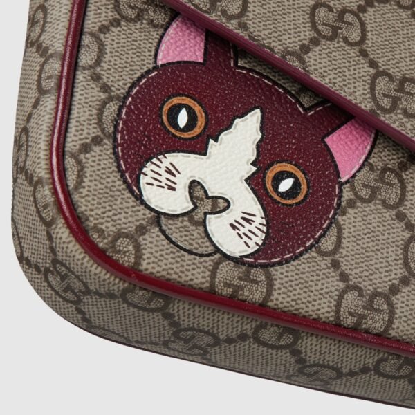 GG Mini Shoulder Bag With Cat Detail