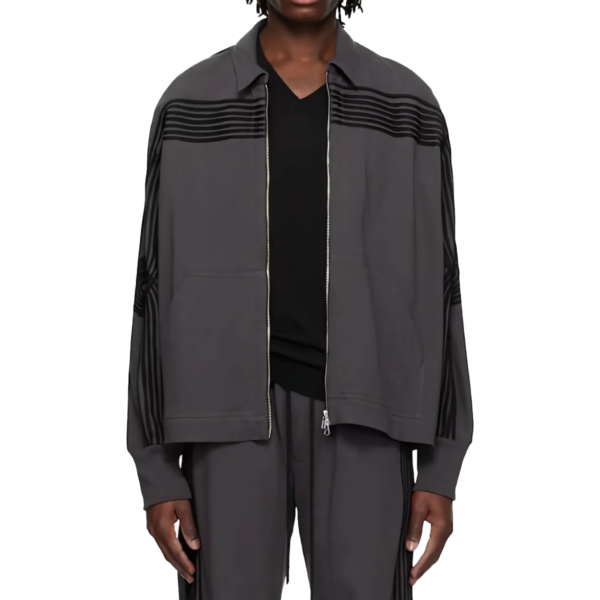 'APPLIQUE'' TRACK JACKET WASHED "Black" 251 MJK117A SOFTWBK